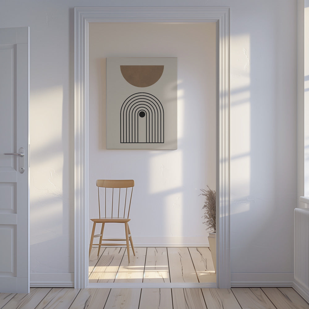 Composition lines and circles 5 | Canvas
