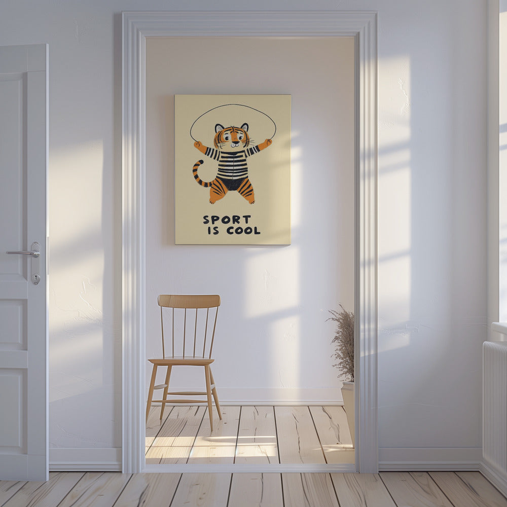 Jumping Tiger Fun | Canvas