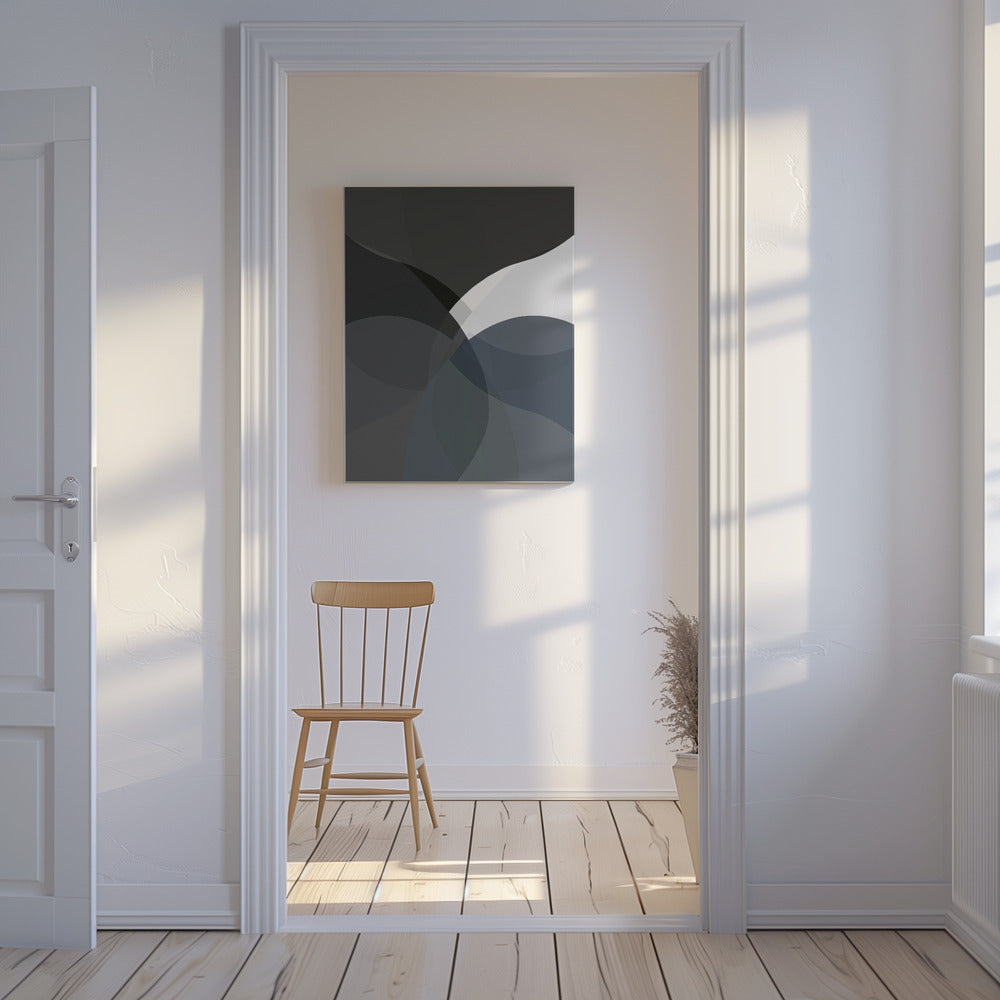 Abstract Neutral Shapes Print 4 | Canvas