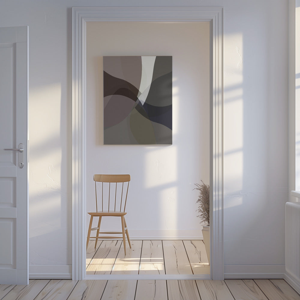 Abstract Neutral Shapes Print 5 | Canvas