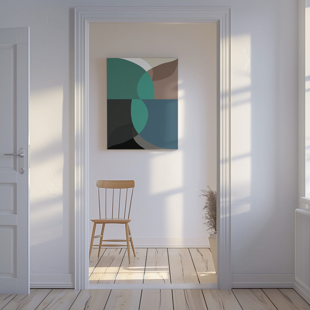 Abstract Shapes Art Print No 2 | Canvas
