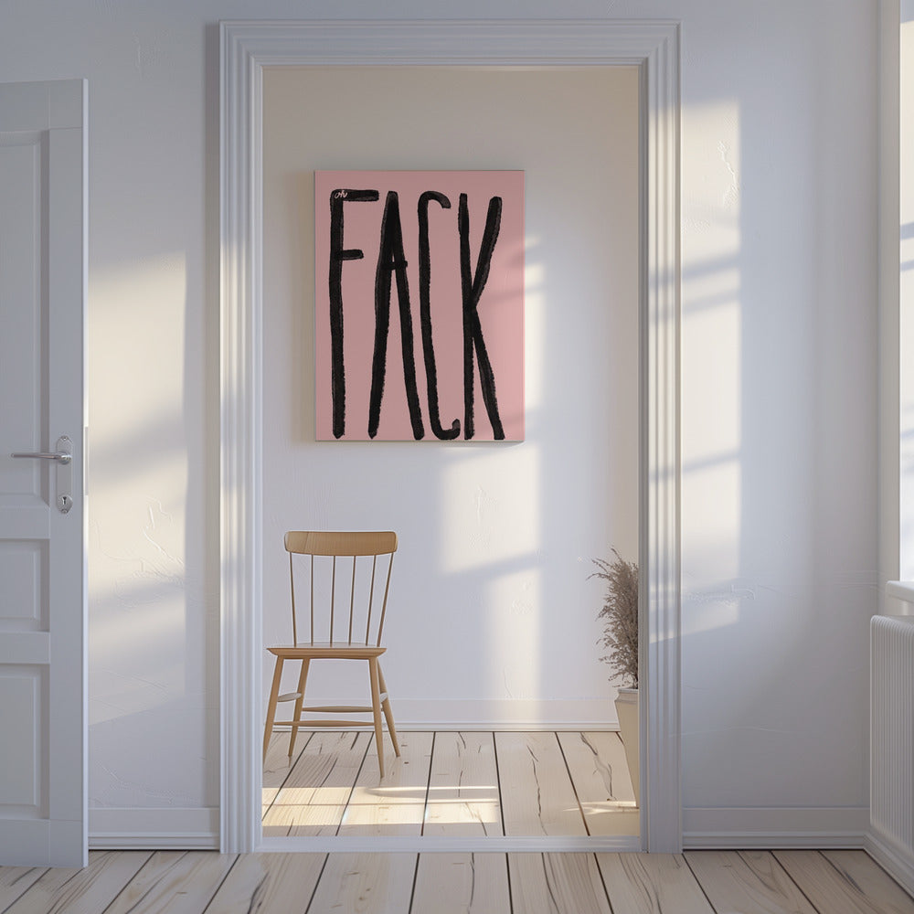 Bold Black Expression | Canvas