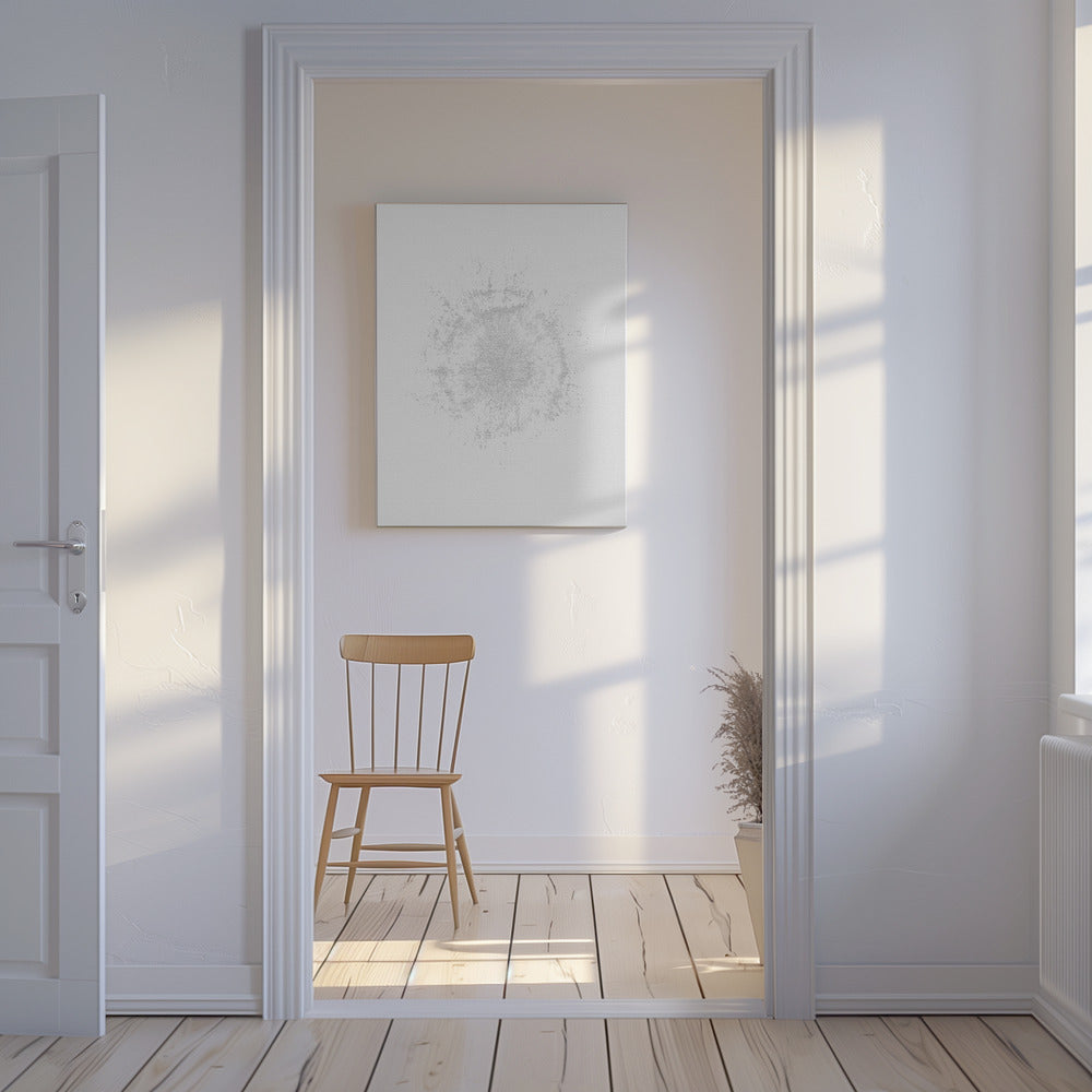 Circular Pattern On A White Canvas | Canvas