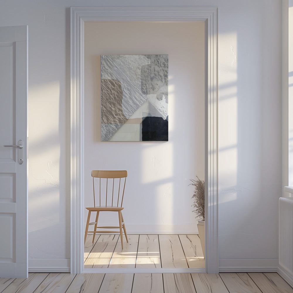 Fragmented Form in White | Canvas