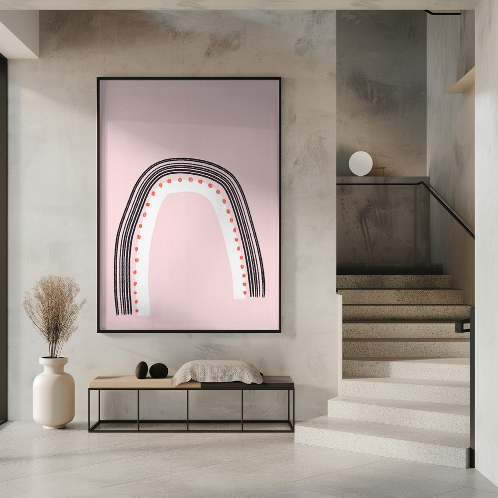 Arch with Black Lines | Poster