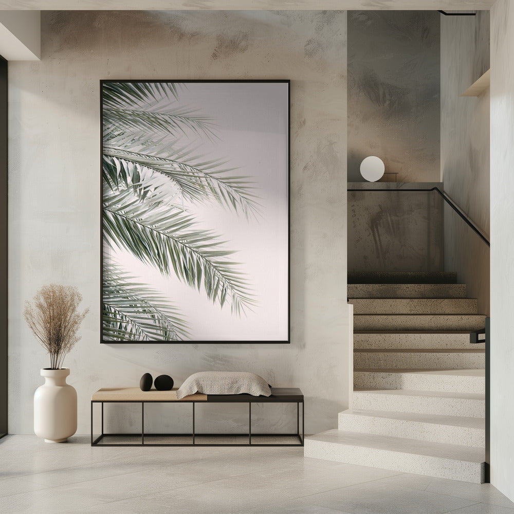 Blush Palm Leaves | Poster