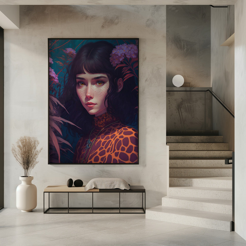 Mystical Bloom Gaze | Poster