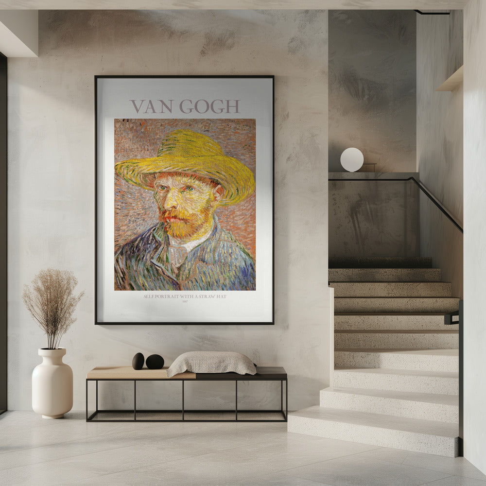 Self Portrait With Straw Hat | Poster