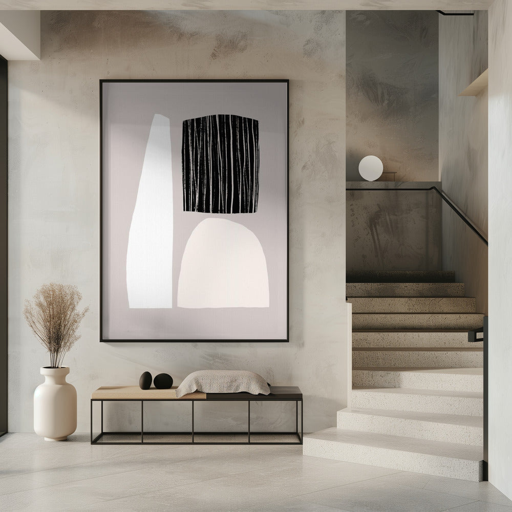 Geometric Shapes In Neutral Tones | Poster