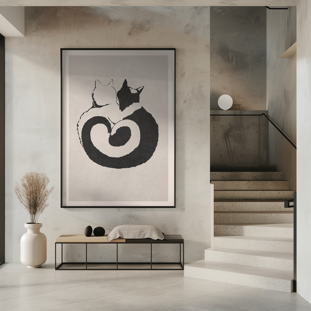 Feline Yin Yang | Poster