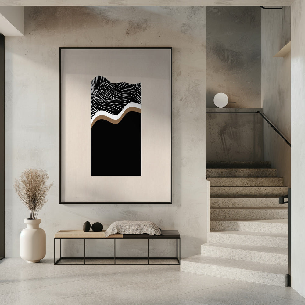 Monochrome Waves | Poster