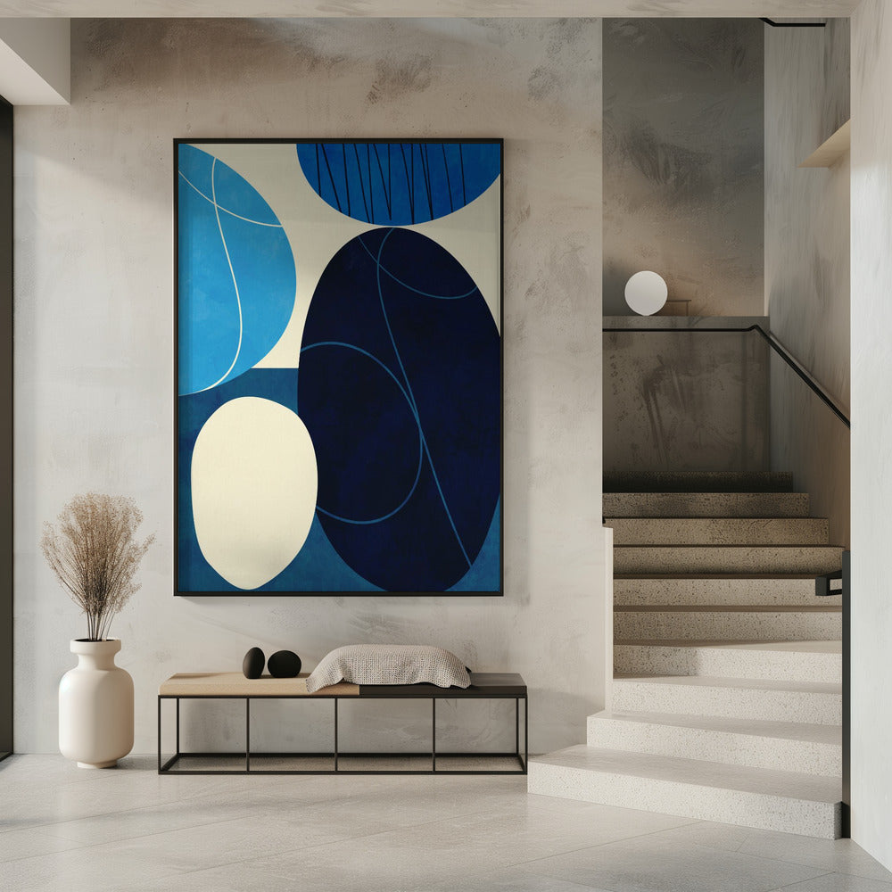 Shapes Play3 3blue | Poster