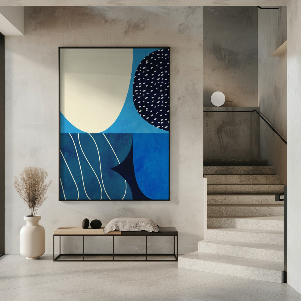 Shapes Play3 2blue | Poster