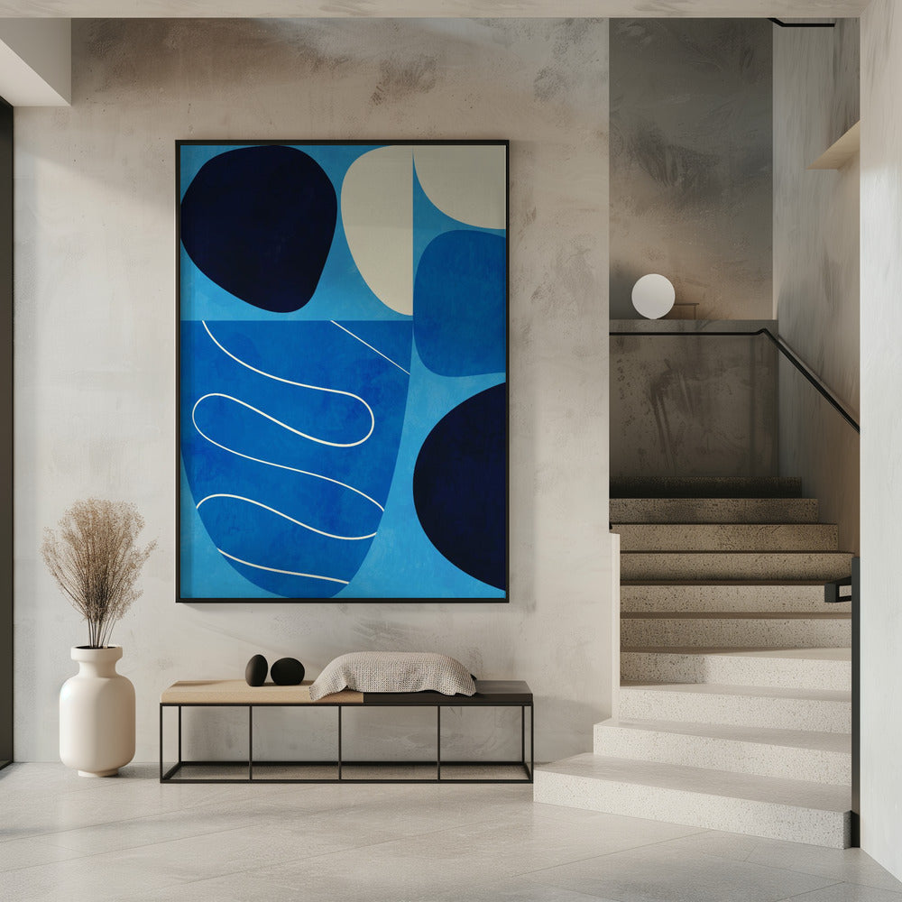 Shapes Play3 1blue | Poster