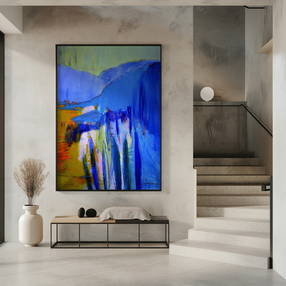 Blue Cascade Dreams | Poster