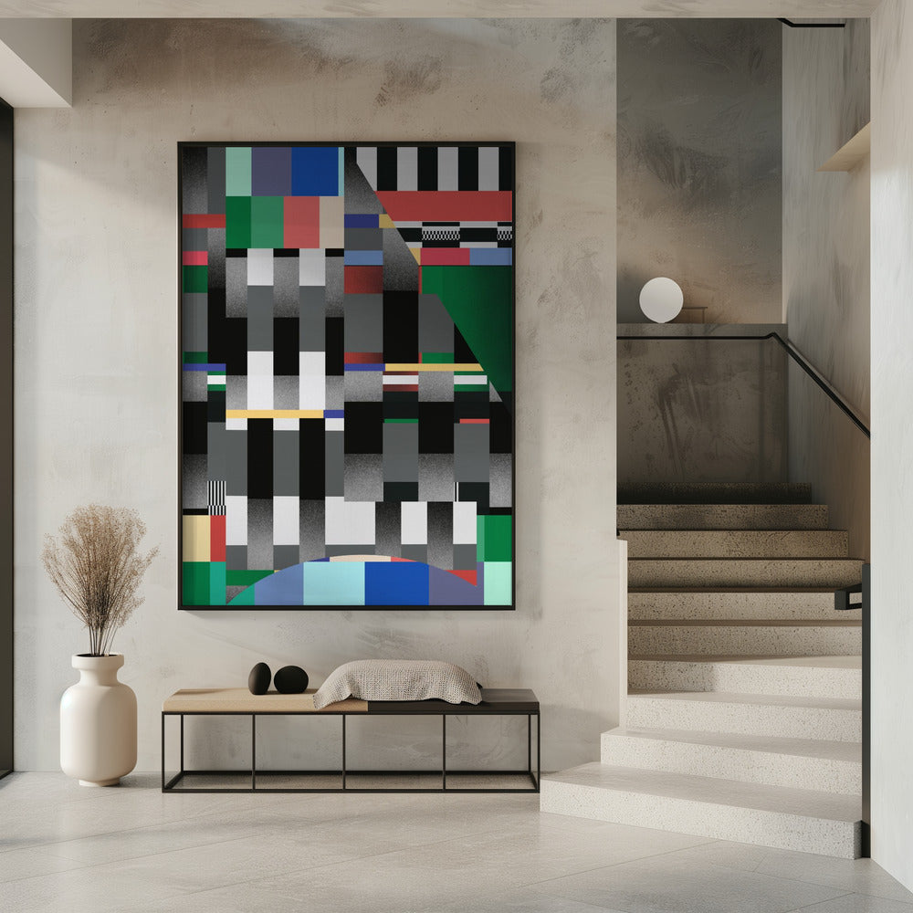 Glitch abstract artwork 01 | Poster