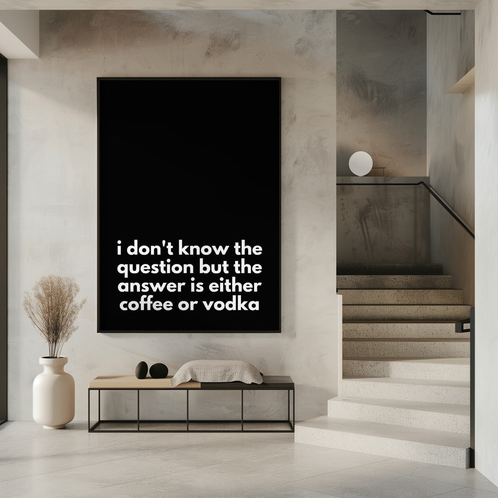 Coffee or Vodka Dilemma | Poster