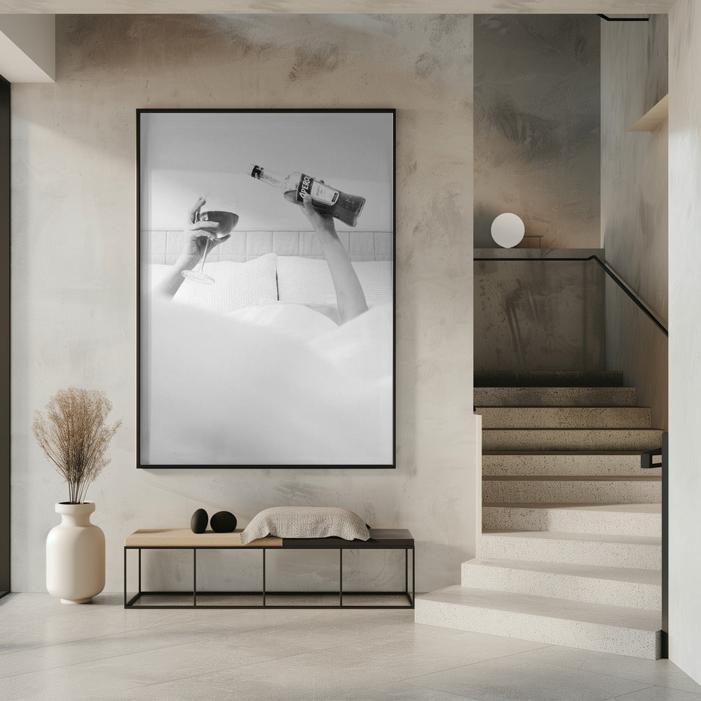 Aperol In Bed B&w | Poster