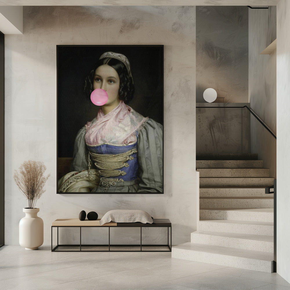 Bubble Gum Portrait | Poster