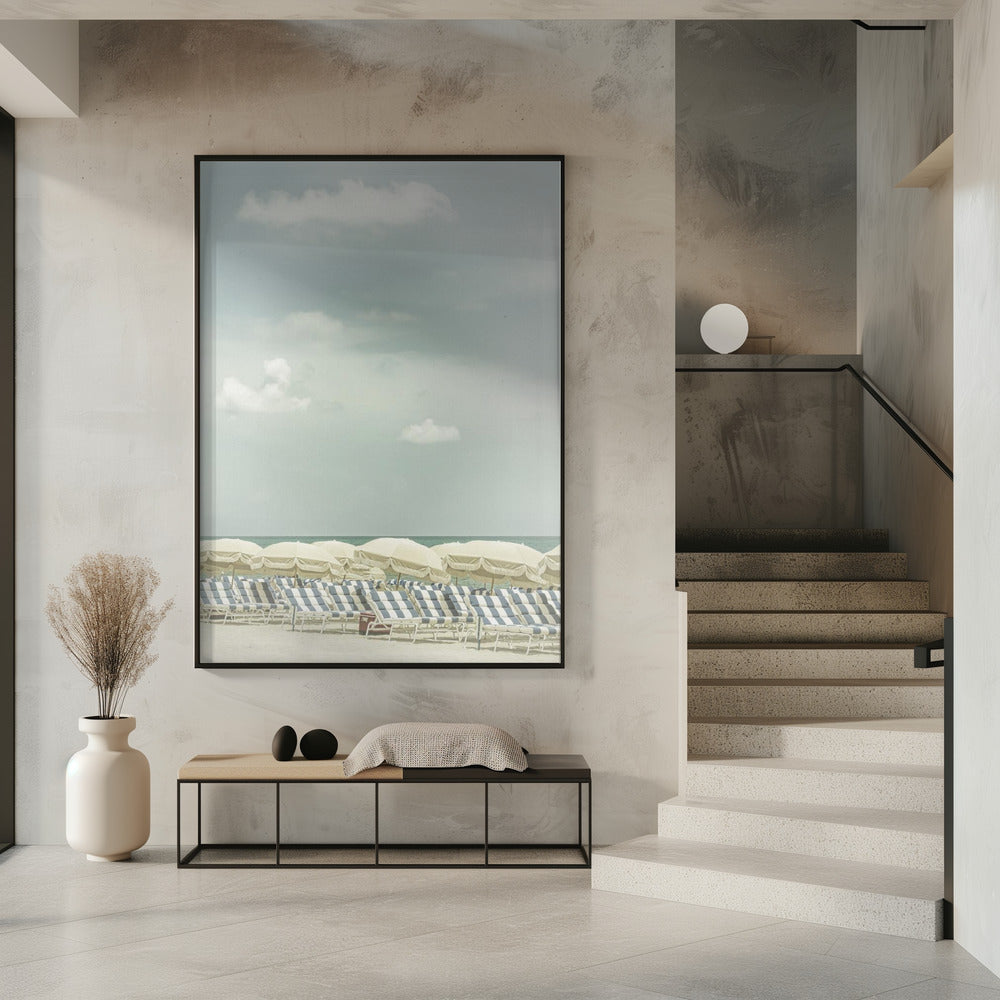 Vintage beach scene | Poster