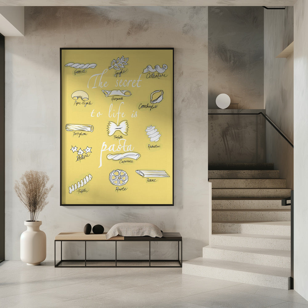 The Secret To Life Is Pasta | Poster