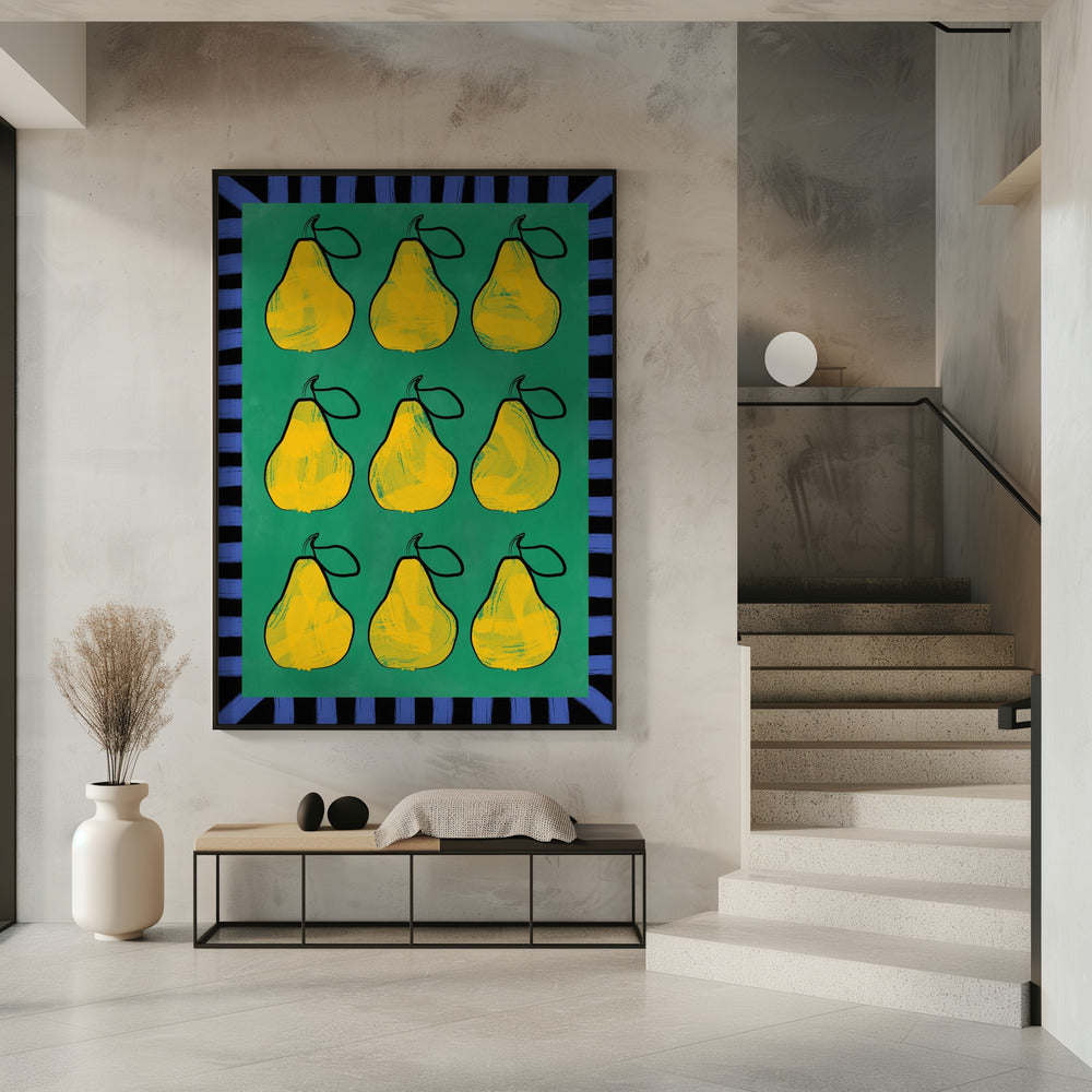 Pear Grid Harmony | Poster