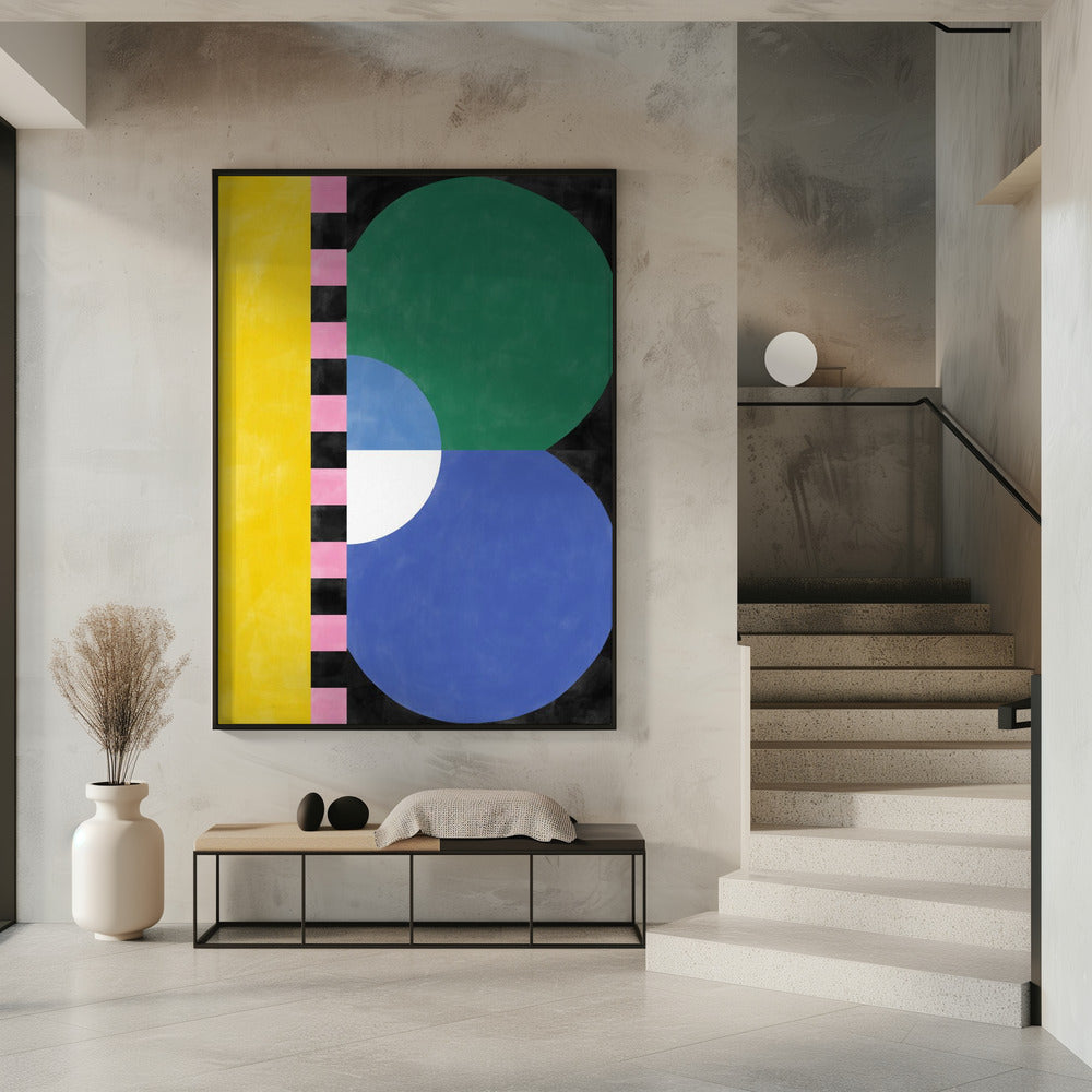 Colorful Geometry Block and shapes | Poster