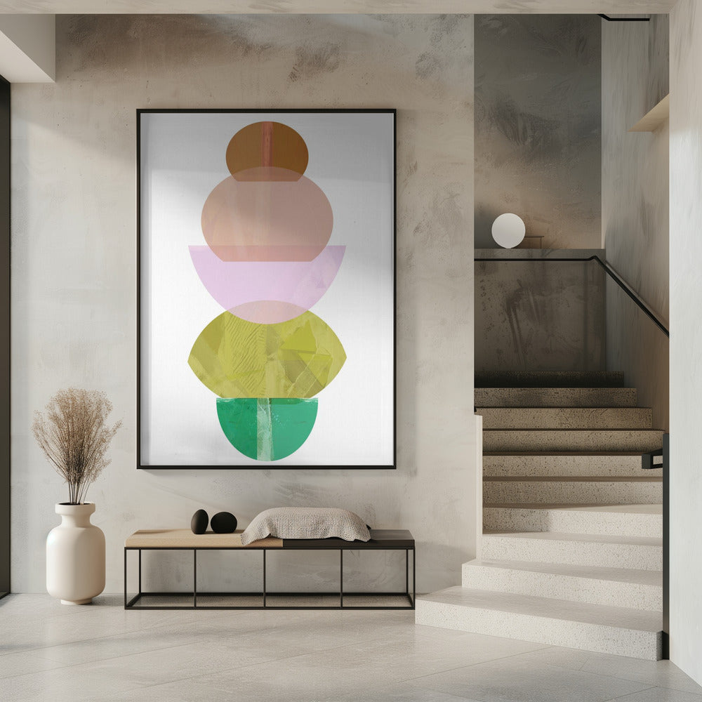 Coloured Shapes Stack 2 | Poster