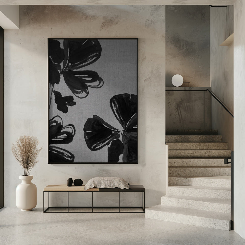 Black Floral 4 | Poster