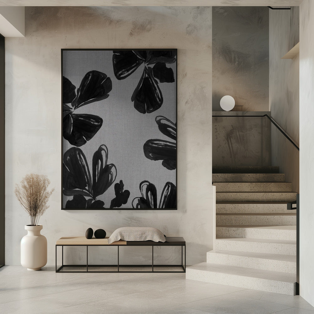 Black Floral 5 | Poster