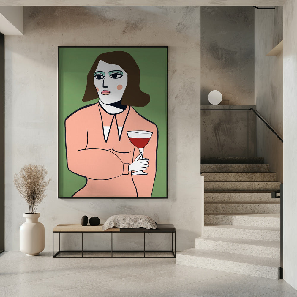 Wine lady | Poster