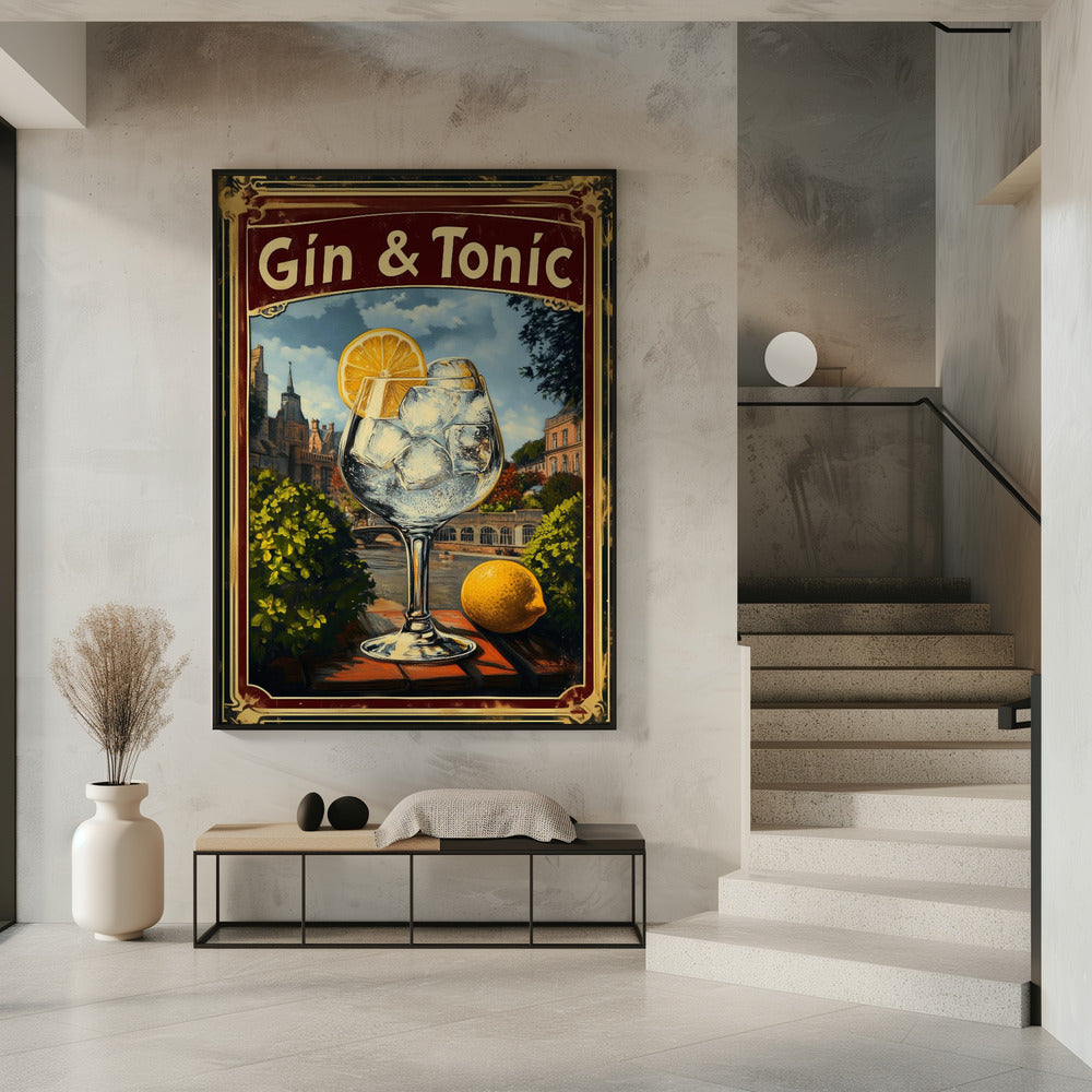 Gin &amp; Tonic Vintage | Poster