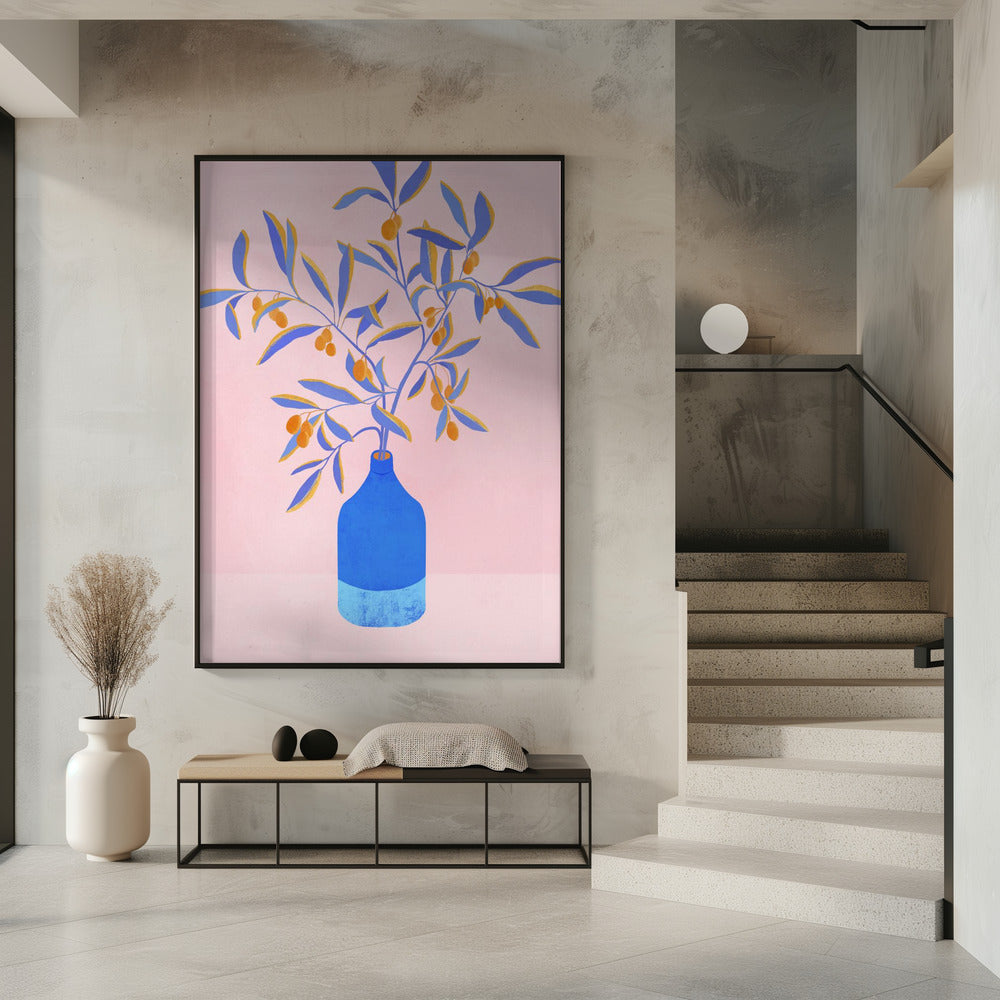 Blue Branches Still Life | Poster