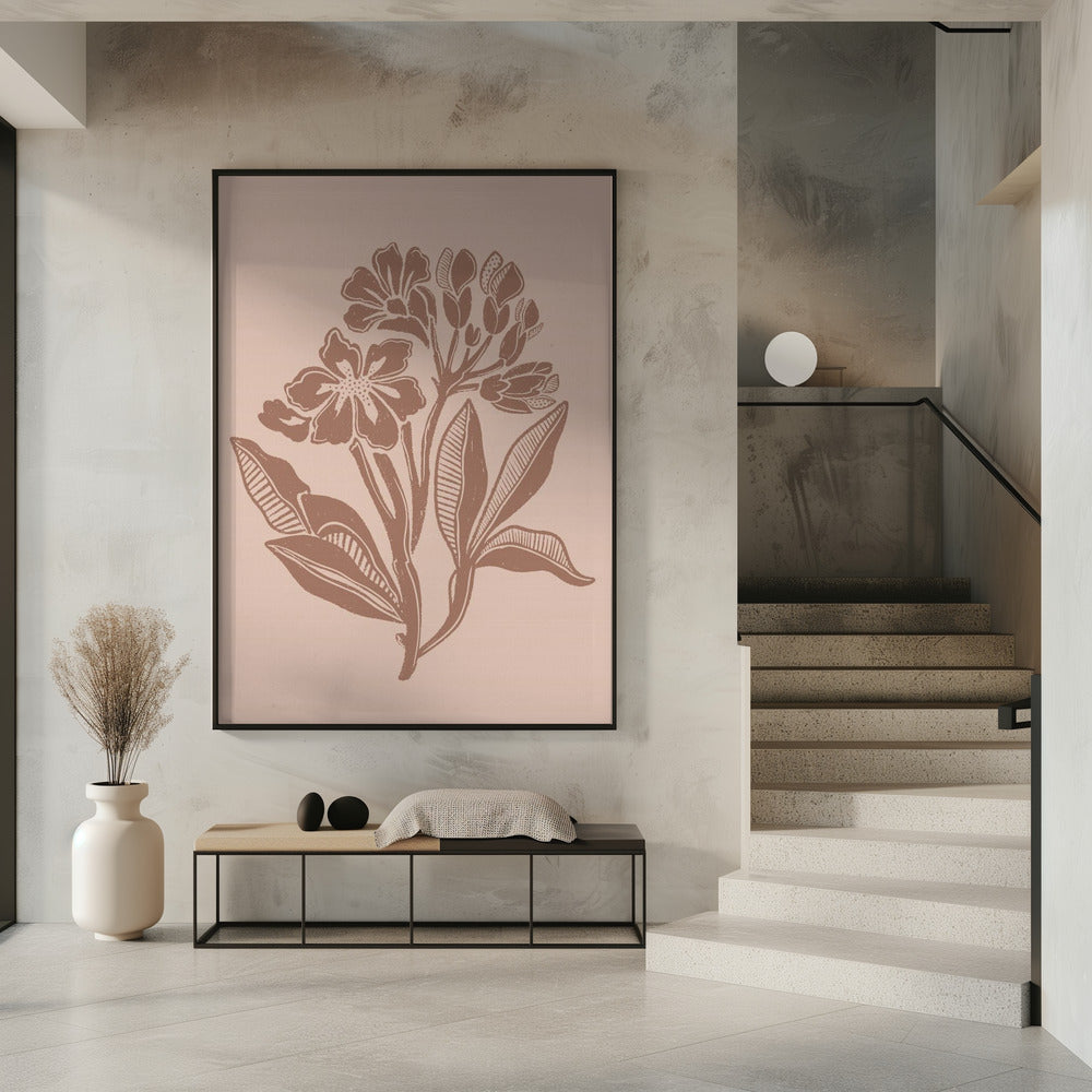 Mocha Florals | Poster