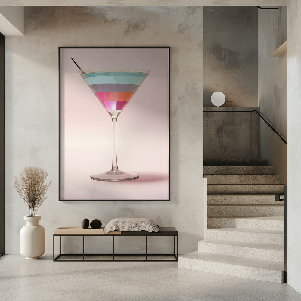 Striped Martini | Poster
