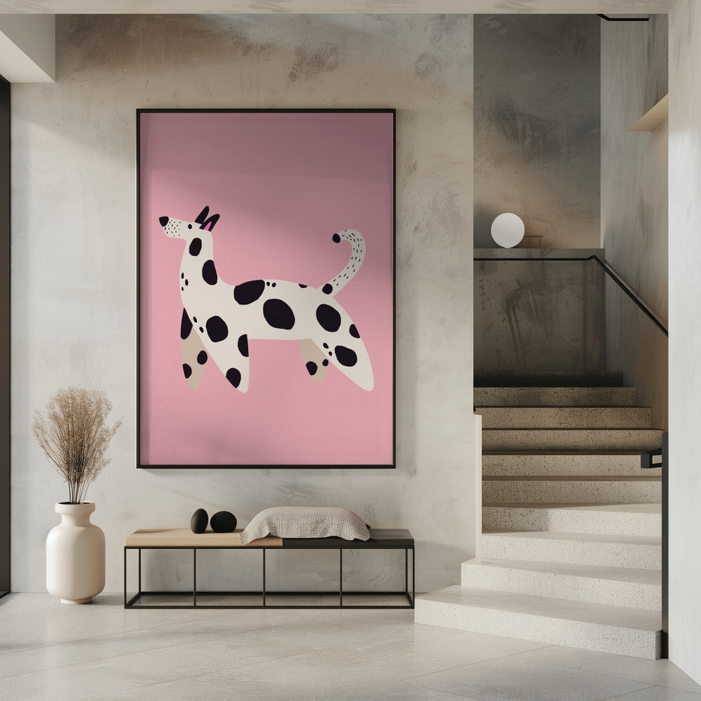 Spotted Pooch Stroll | Poster