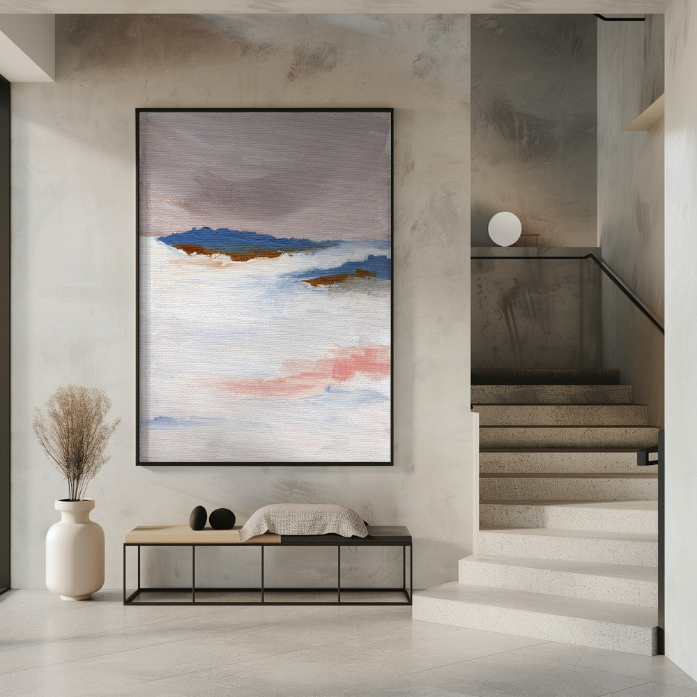 Soft Pastel Tones And Textured Brushstrokes | Poster