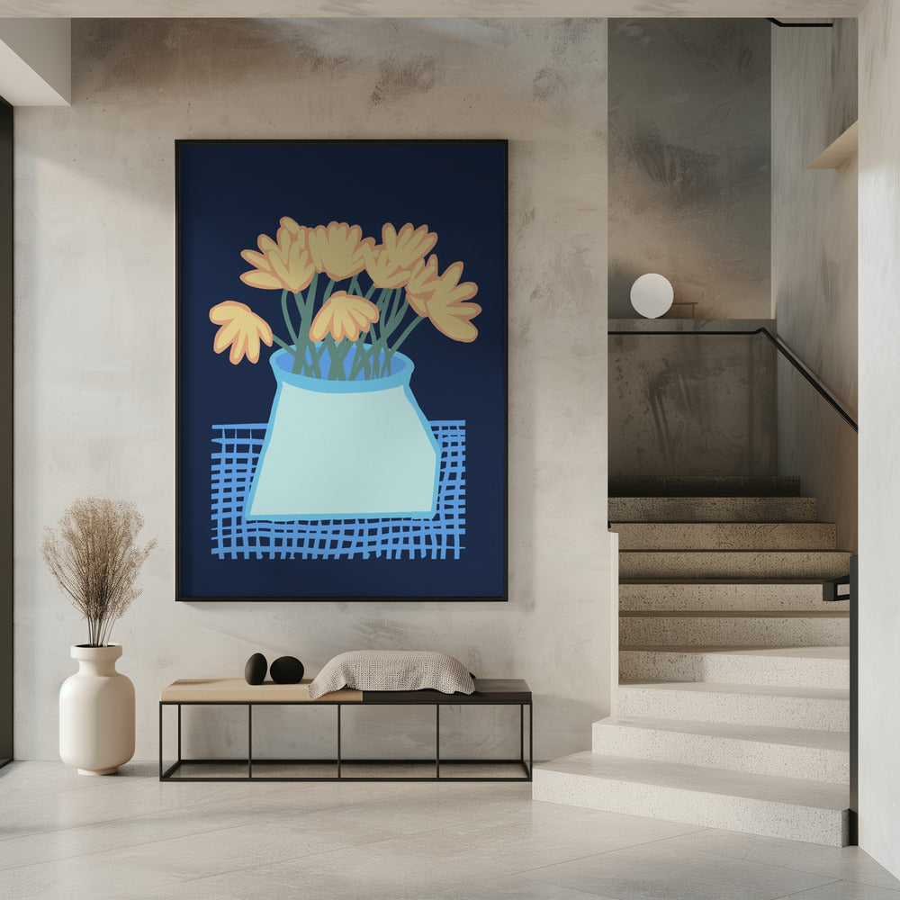 Daisies in vase | Poster