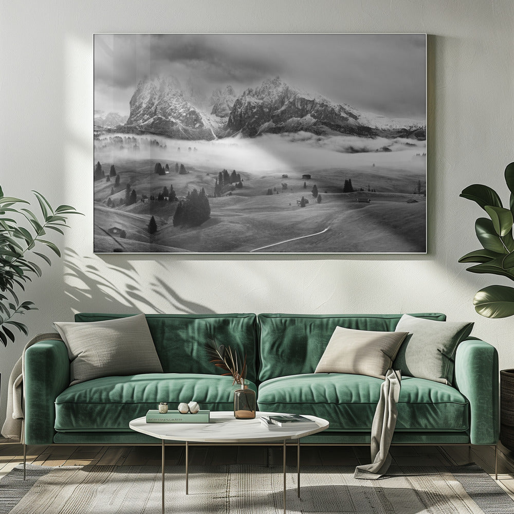 Foggy Dolomites | Canvas