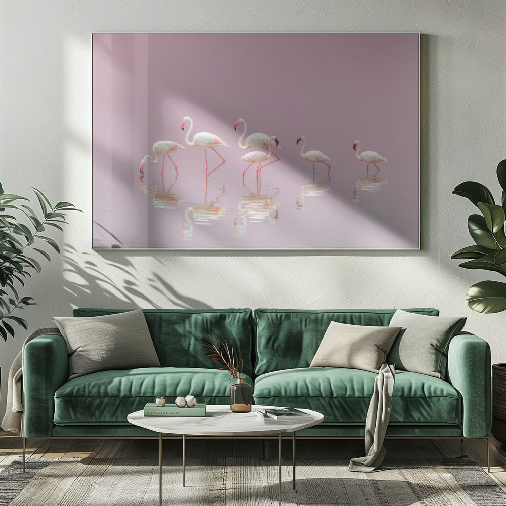 Flamingos | Canvas