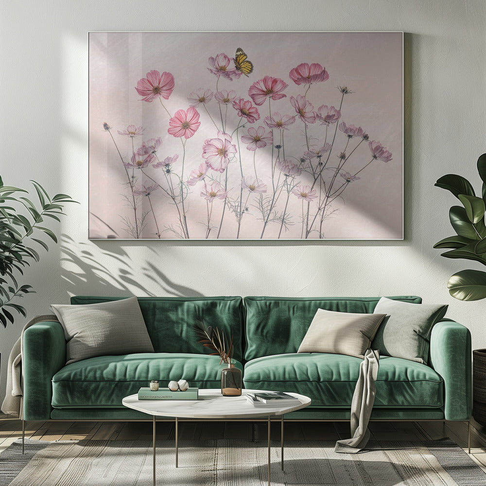 Cosmos and Butterfly | Canvas