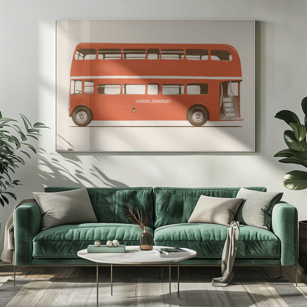 Red English Bus | Canvas