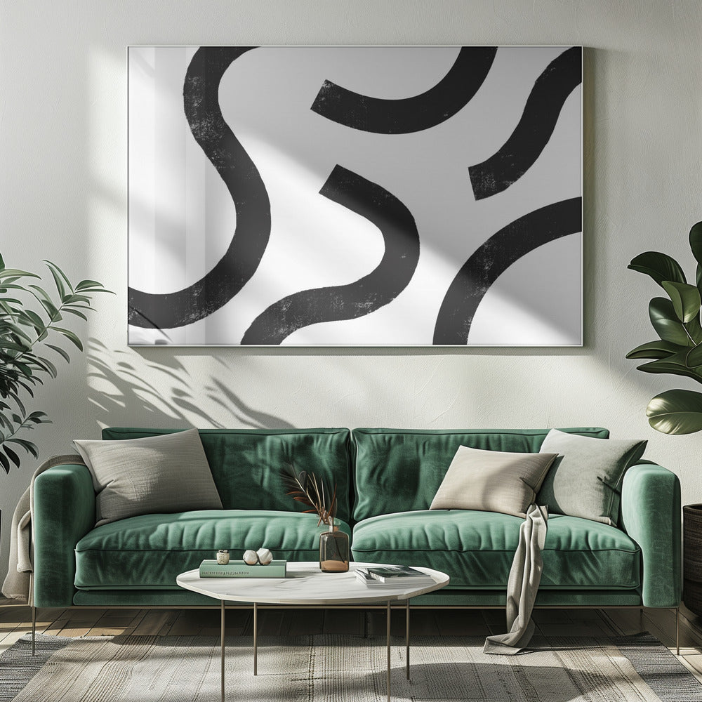 Monochrome Curves | Canvas