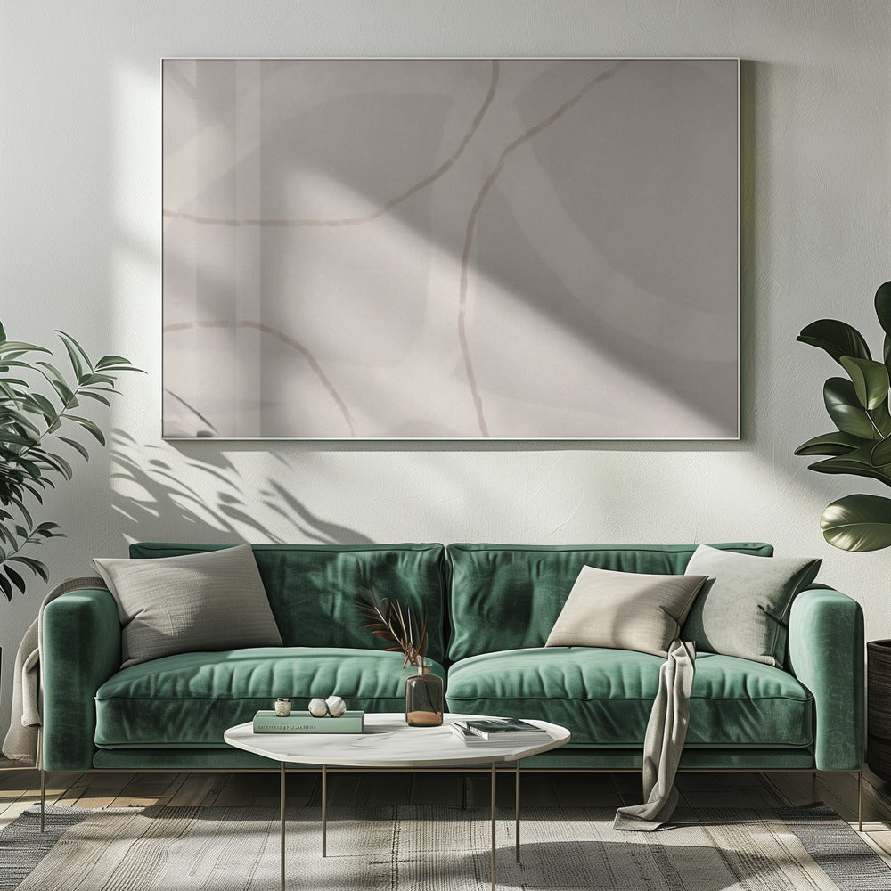Neutral Abstract Watercolor. Minimalist In Pastel Colors No. 1 | Canvas