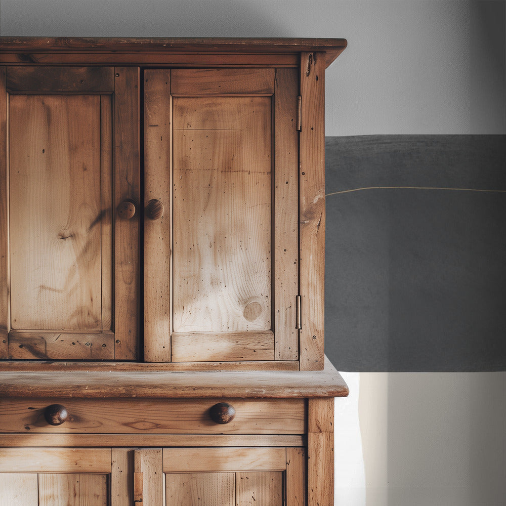 Geometric Shapes in Black Gray and Beige | Wallpaper