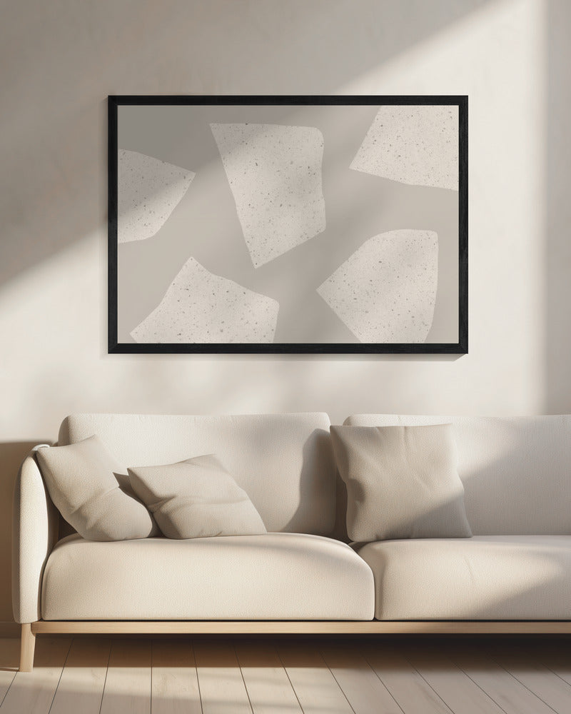 Irregular Light Beige Shapes | Canvas