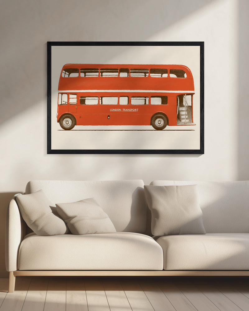 Red English Bus | Canvas