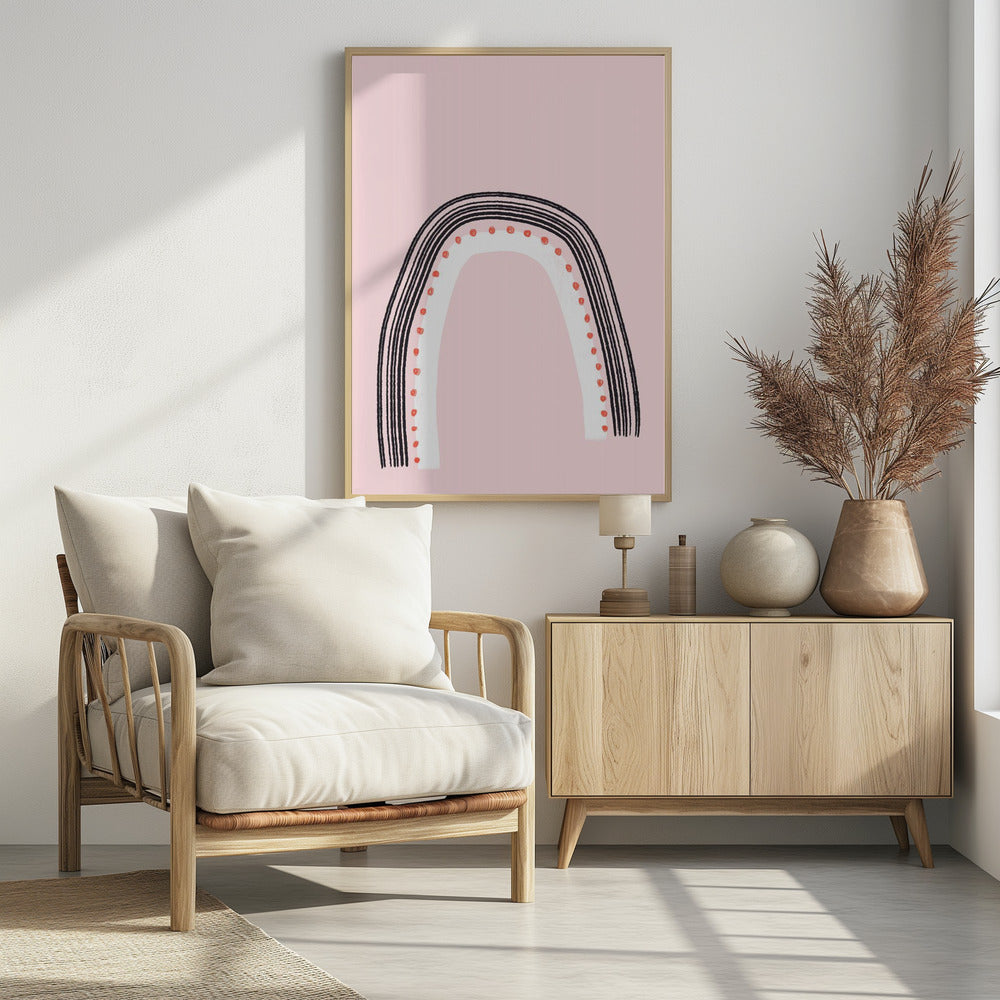 Arch with Black Lines | Poster