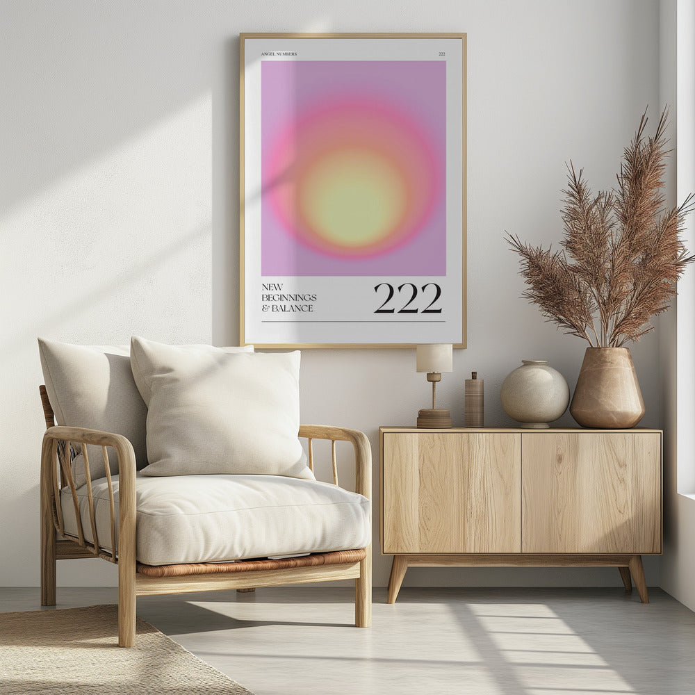 Gradient with Soft Pink and Yellow Hues | Poster