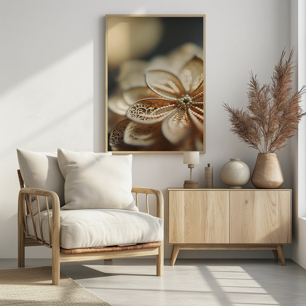 Golden Petal Glow | Poster